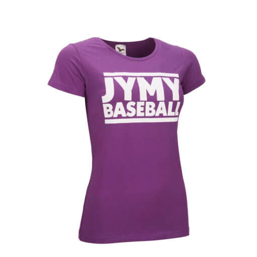 Jymy t-paita - Ladyfit (violetti, JYMY BASEBALL)